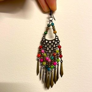 single earring beauty